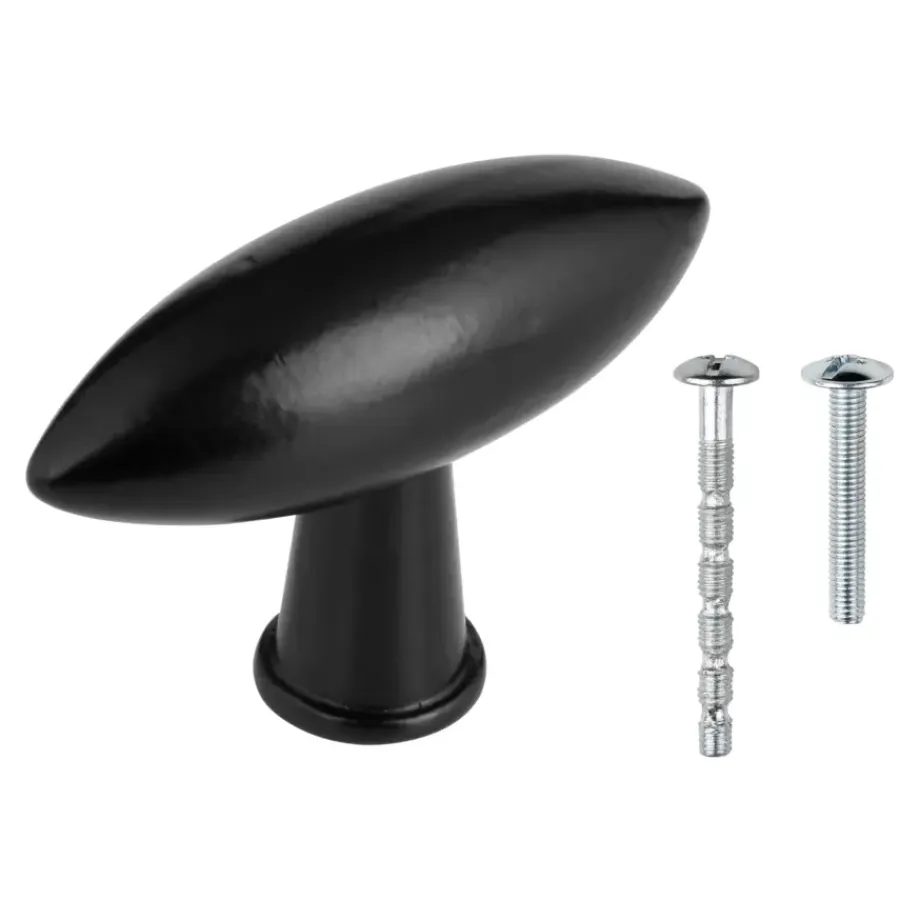 Geen Knop Senna zwart 55mm