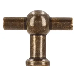 Siro Knop Thea messing antiek 50mm