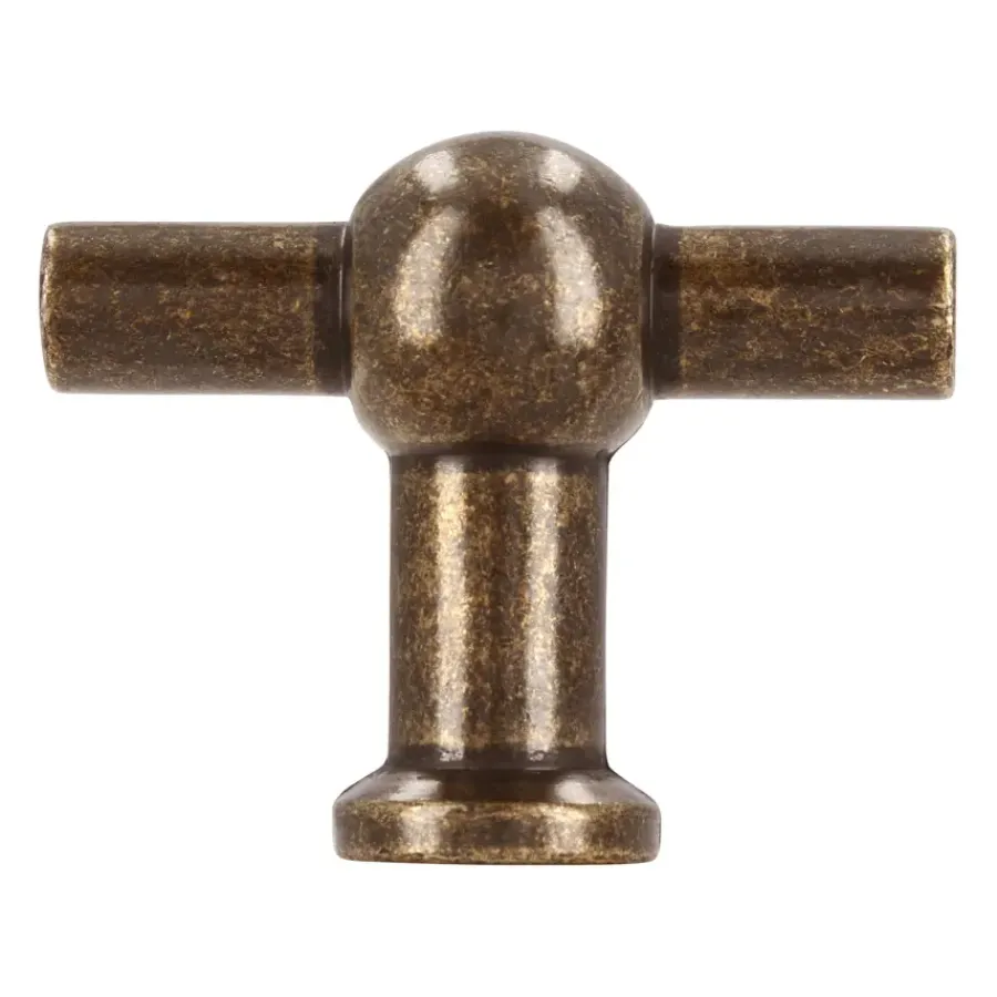 Siro Knop Thea messing antiek 50mm