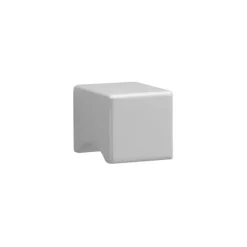 Geen Knop Vierkant aluminium 19mm