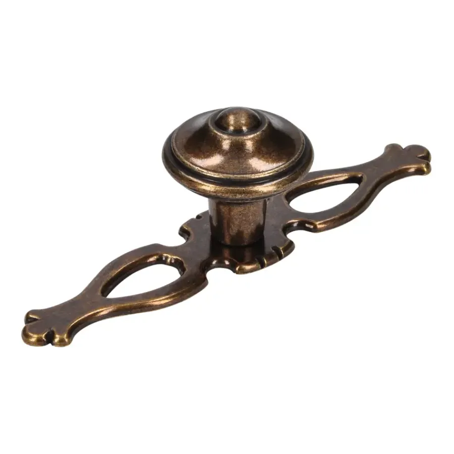 Siro Knop Violet messing antiek 108mm