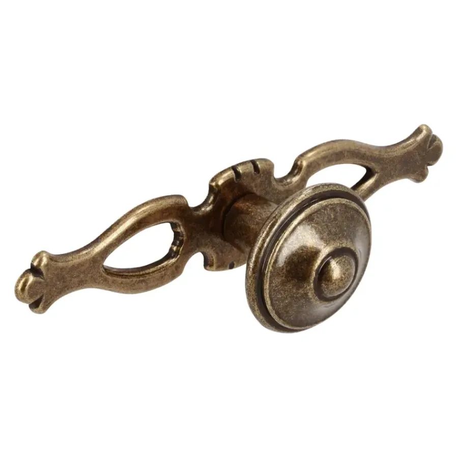 Siro Knop Violet messing antiek 108mm