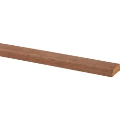 Koplat hardhout schuin 12x37 mm, lengte 270 cm