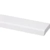 Koplat schuin grenen wit gelakt 12x45mm 270cm