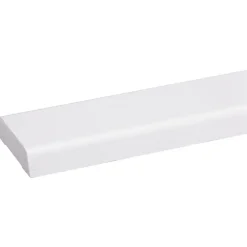 Koplat schuin grenen wit gelakt 12x45mm 270cm