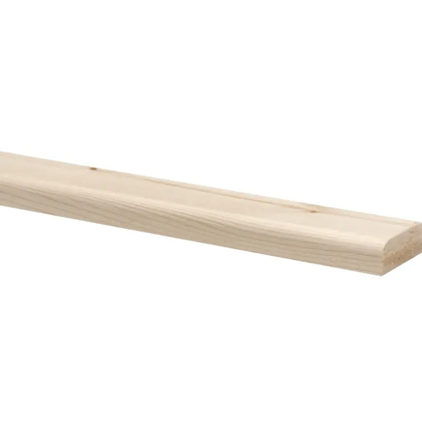 Koplat vuren recht 13x34 mm, lengte 270 cm