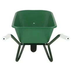 Kruiwagen 100 liter kunststof bak, met luchtwiel
