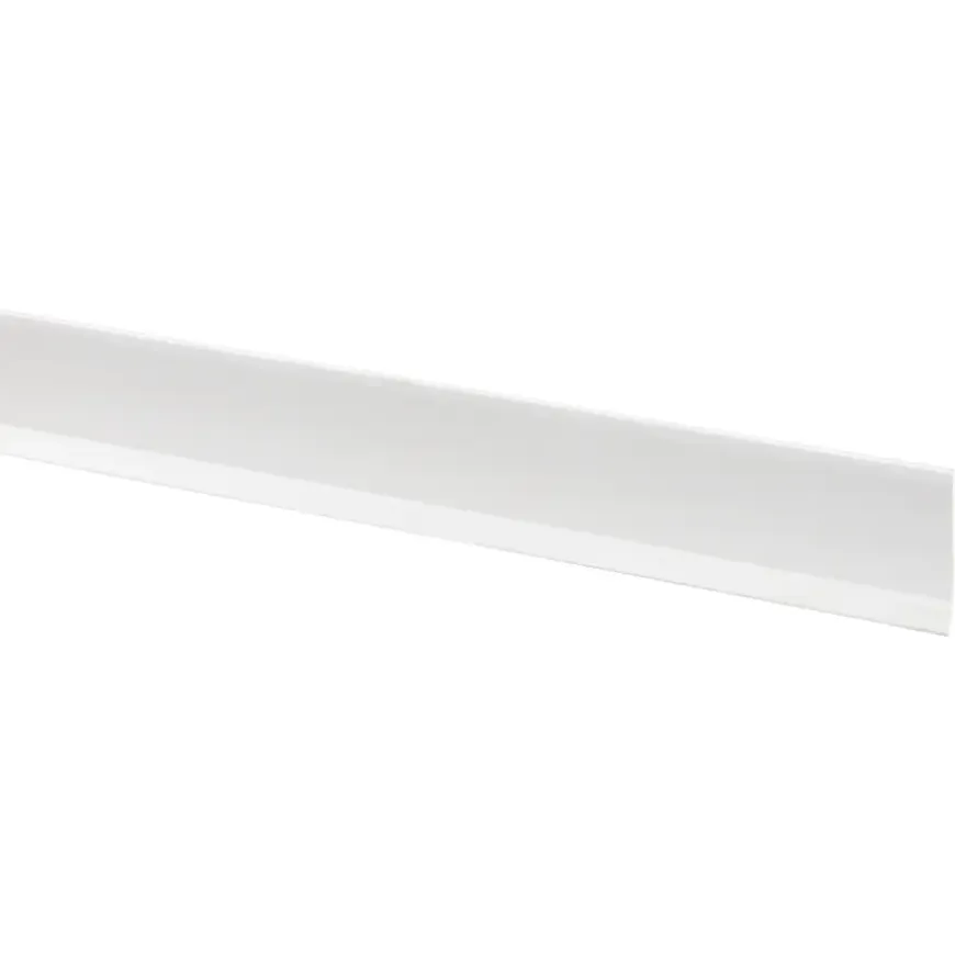 Kunststof afwerkprofiel wit zelfklevend 40x4 mm lengte 260 cm