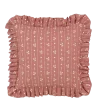 Geen Kussen bloem d.bruin - l57xb57xh10cm