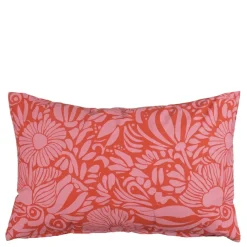Geen Kussen bloemen roze - l55xb35xh10cm