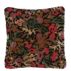 Geen Kussen bloem fuchsia 45 x 45 cm