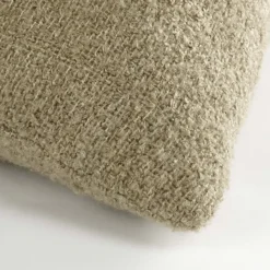 Geen Kussen geweven structuur beige 45 x 45 cm