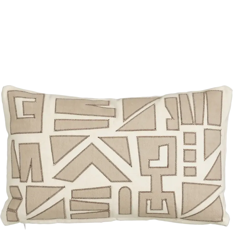 Geen Kussen graphic beige - l55xb35xh10cm