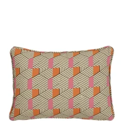 Geen Kussen graphic oranje - l35xb25xh10cm