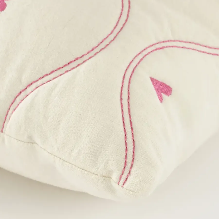 Geen Kussen hart roze - l55xb35xh10cm