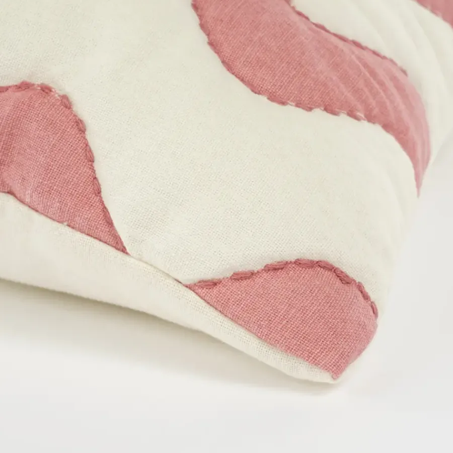 Geen Kussen l.roze waves - l55xb35xh10cm