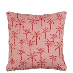 Geen Kussen palmboom l.roze - l45xb45xh10cm
