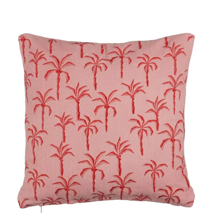 Geen Kussen palmboom l.roze - l45xb45xh10cm