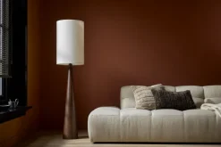Geen Kussen pluche streep beige 45 x 45 cm