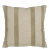 Geen Kussen print streep taupe 45 x 45 cm