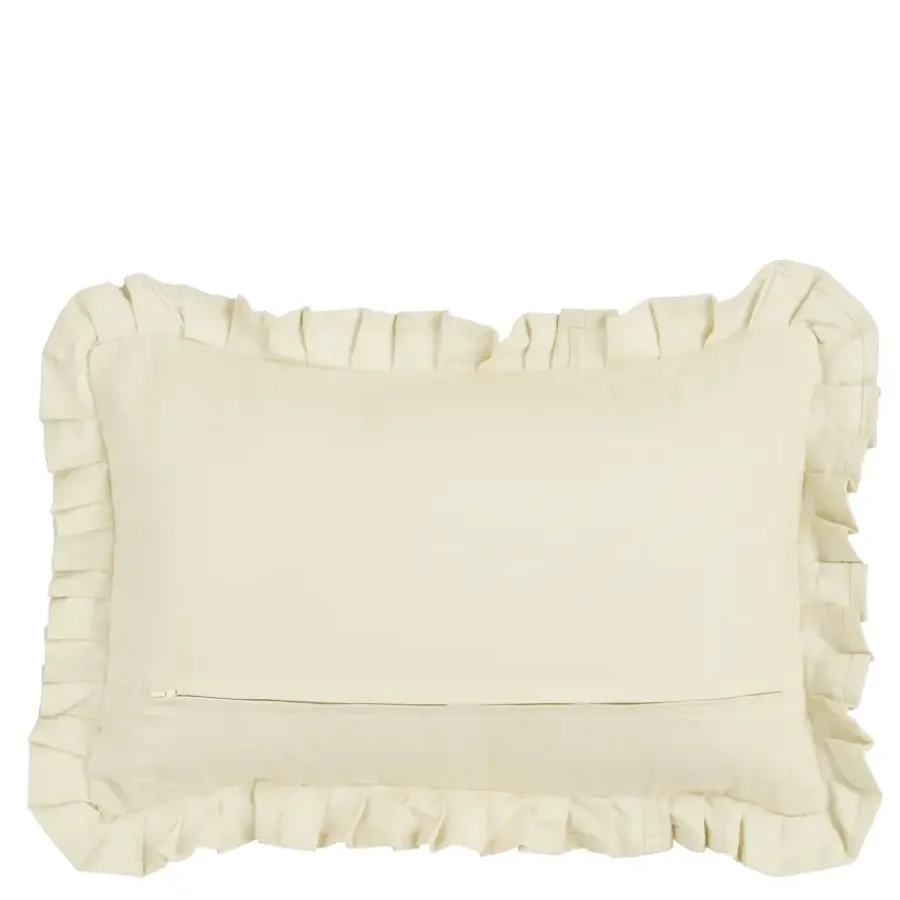 Geen Kussen ruffled beige - l55xb35xh10cm