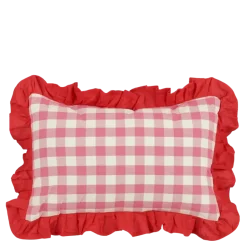 Geen Kussen ruit roze - l55xb35xh10cm