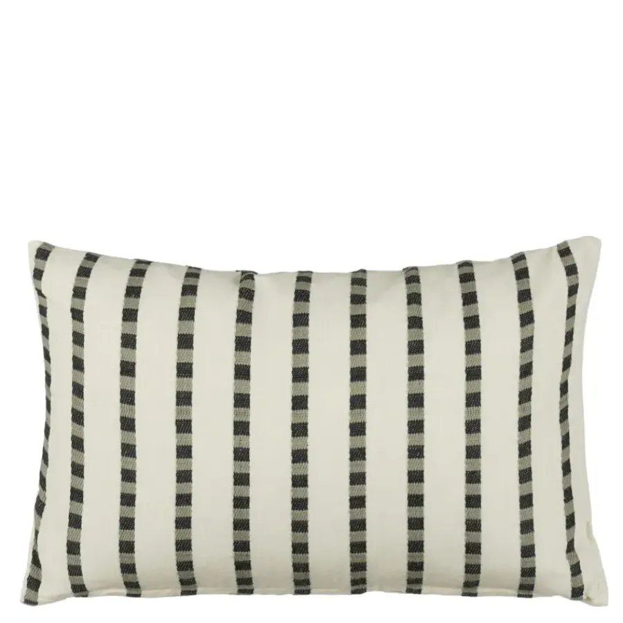 Geen Kussen streep antraciet - l55xb35xh10cm