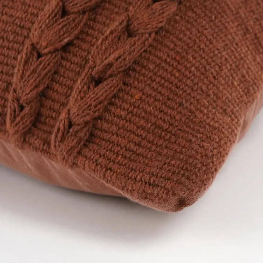 Geen Kussen streep bruin - l55xb35xh10cm