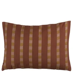 Geen Kussen streep donker bruin - l70xb50xh10cm
