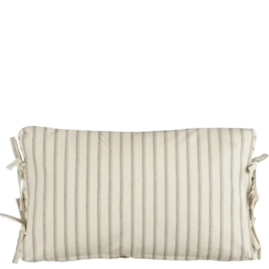 Geen Kussen streep donker bruin - l55xb35xh10cm