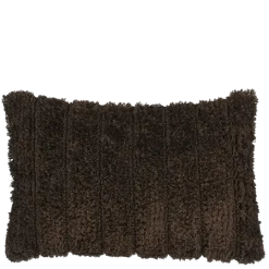 Geen Kussen streep donker bruin 55 x 35 cm