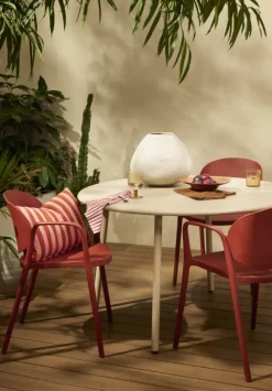 Geen Kussen streep d.roze - l55xb35xh10cm