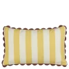 Geen Kussen streep geel - l55xb35xh10cm