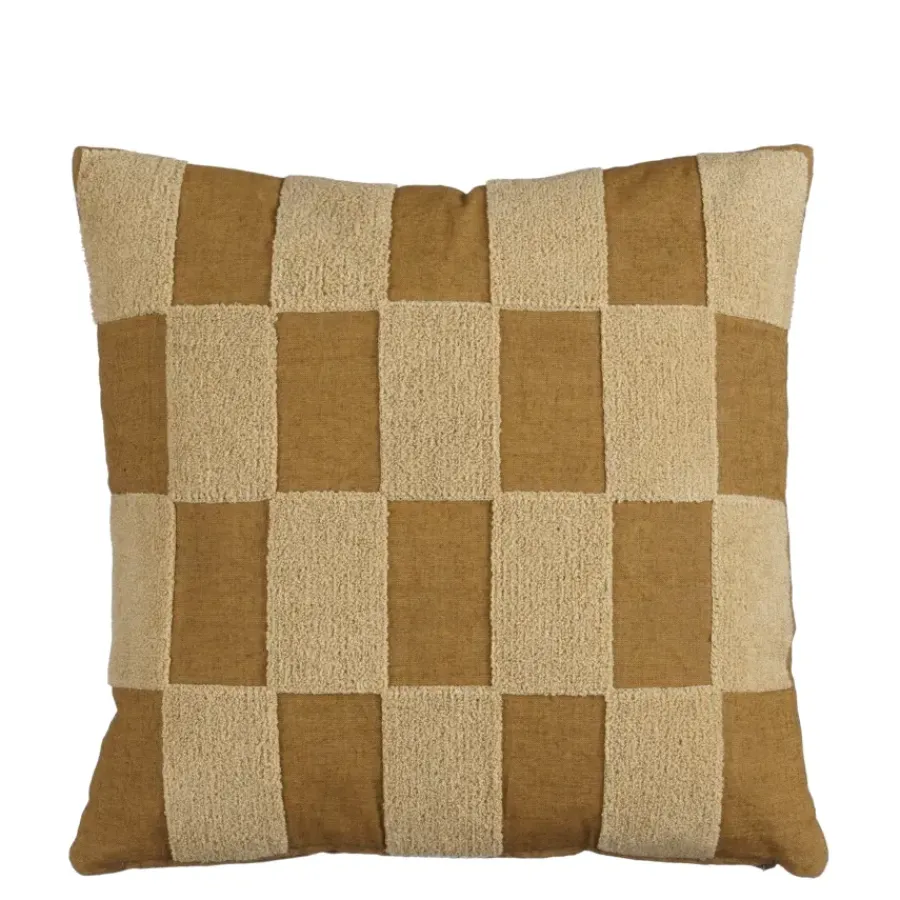 Geen Kussen streep licht bruin - l45xb45xh10cm