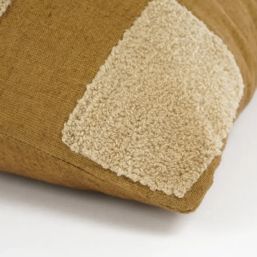 Geen Kussen streep licht bruin - l45xb45xh10cm
