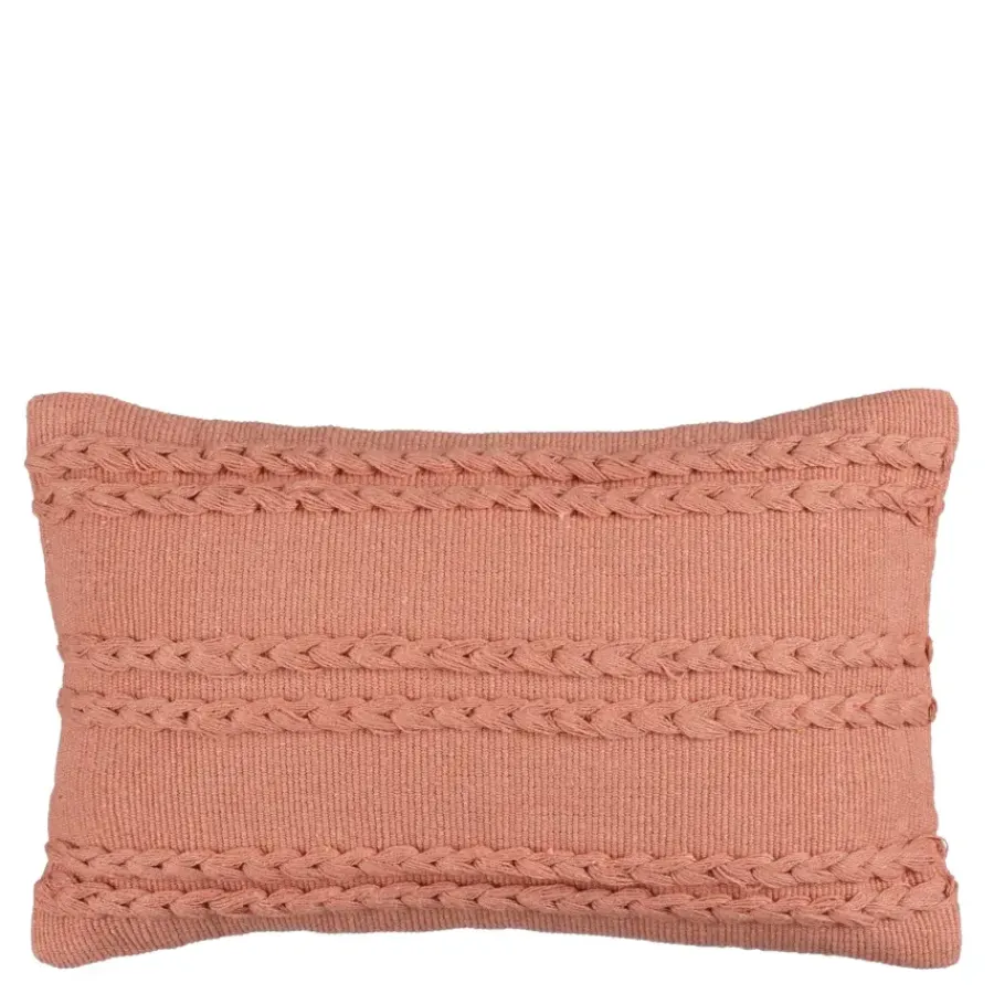 Geen Kussen streep licht bruin - l55xb35xh10cm
