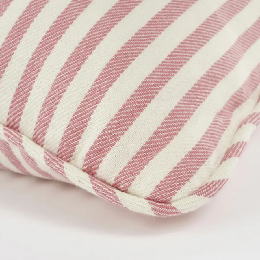 Geen Kussen streep roze - l55xb35xh10cm