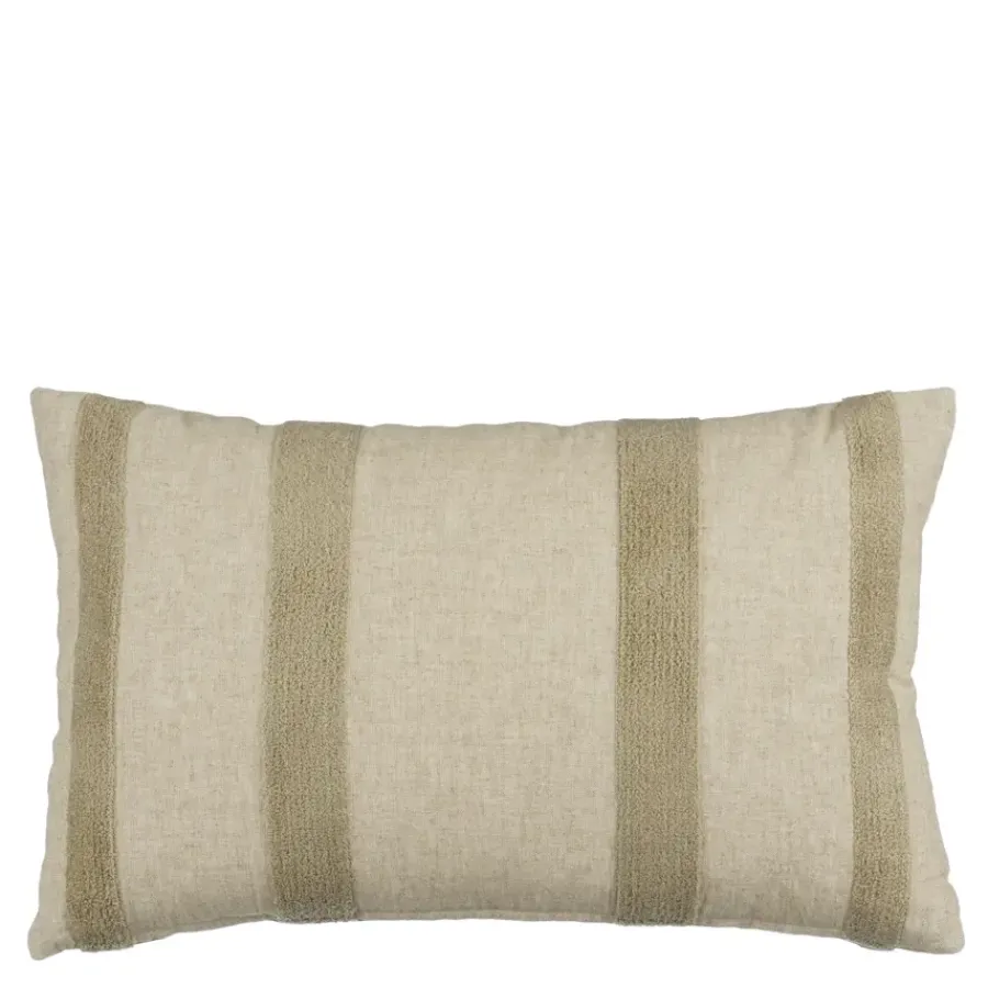 Geen Kussen streep taupe - l55xb35xh10cm