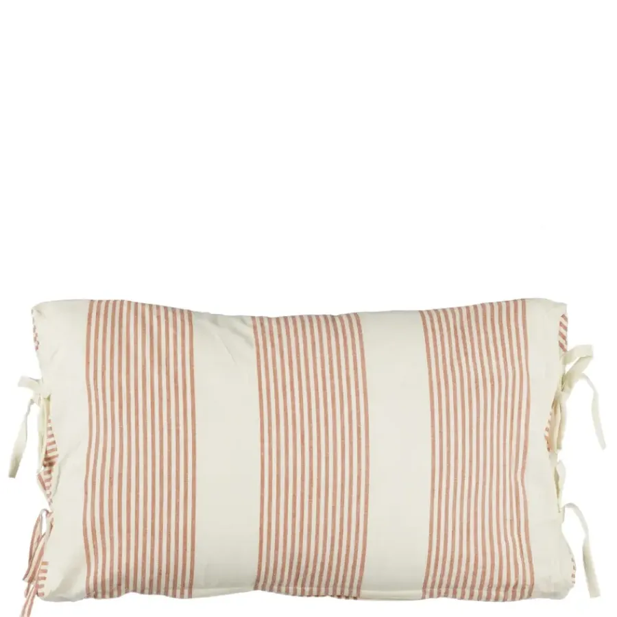 Geen Kussen streep terra - l55xb35xh10cm