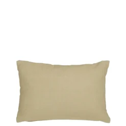 Geen Kussen streep zwanen beige oranje 35 x 25 cm