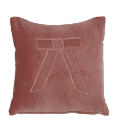 Geen Kussen strik roze 45 x 45 cm