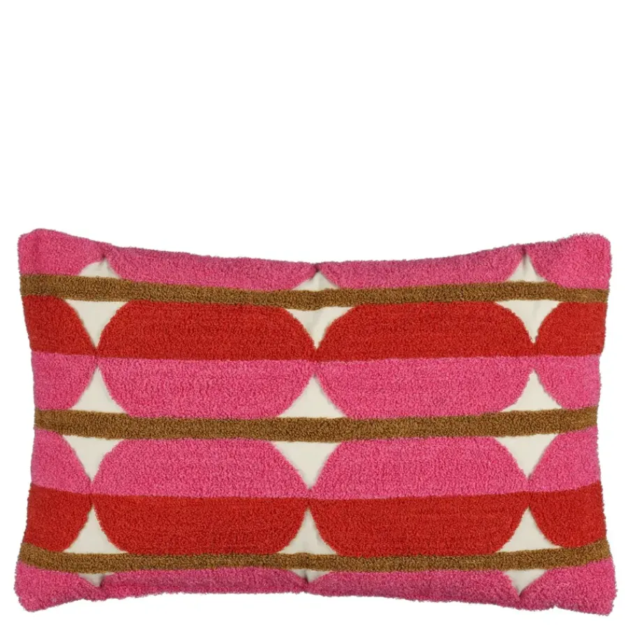 Geen Kussen tufted roze - l55xb35xh10cm