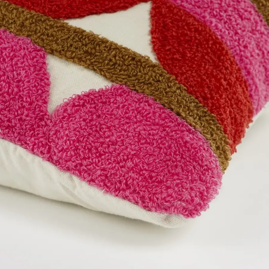 Geen Kussen tufted roze - l55xb35xh10cm