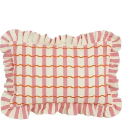 Geen Kussen wave roze - l55xb35xh10cm