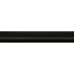 Kwartrond grenen gelakt zwart 16x16mm 270cm