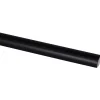 Kwartrond grenen zwart gelakt 13x13mm 270cm