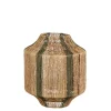 Geen Lantaarn jute d.groen - h36xd30 cm