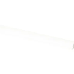 Lat kwartrond grenen wit gelakt 7x7mm 270cm