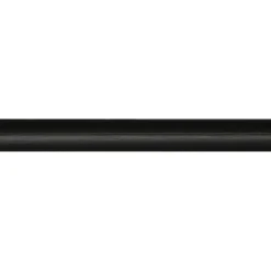 Lat kwartrond grenen zwart gelakt 7x7mm 270cm