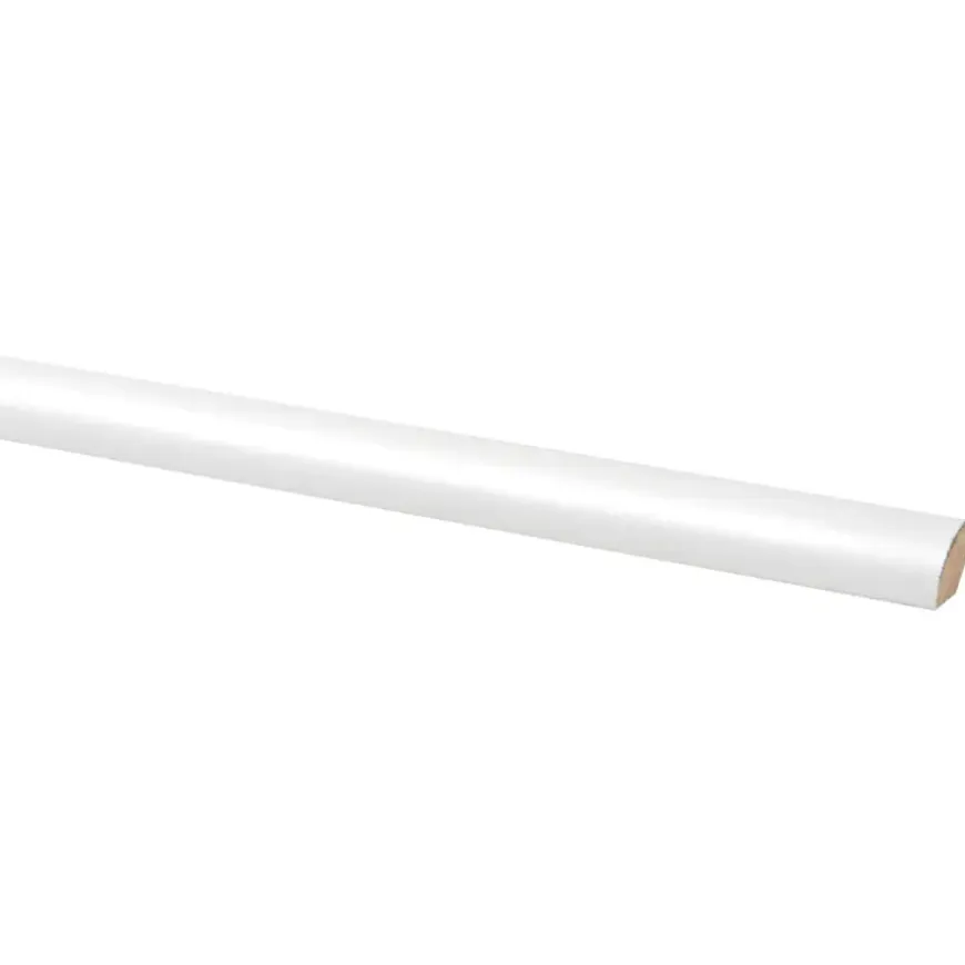 Lat kwartrond MDF wit folie 13x13 mm lengte 260 cm
